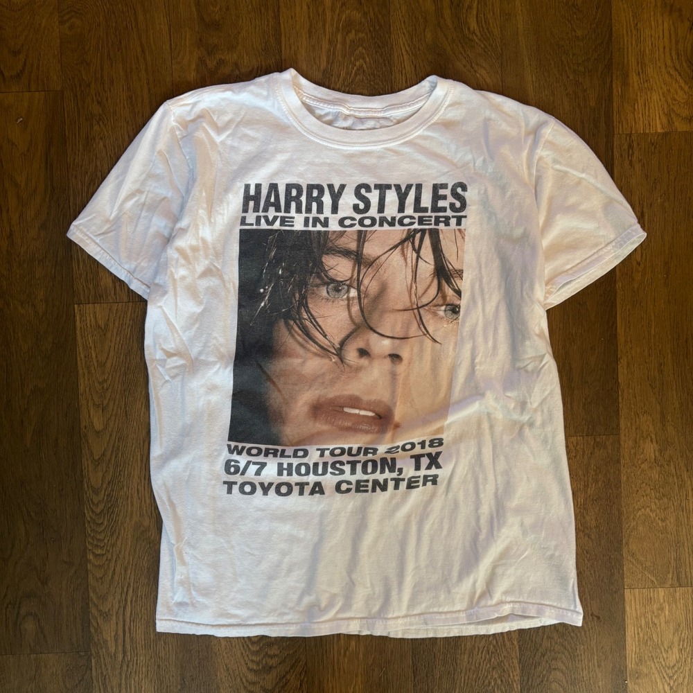 Harry Styles Official 2018 Tour Houston Texas Toyota Center Merchandise T Shirt